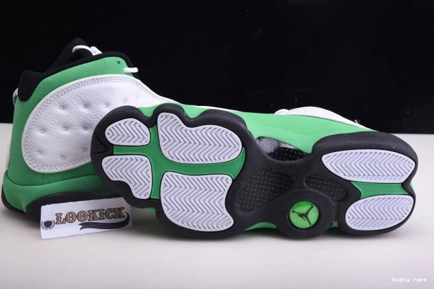 Rep Husky Air DB6537-113 Jordan 13 Green Lucky 0806